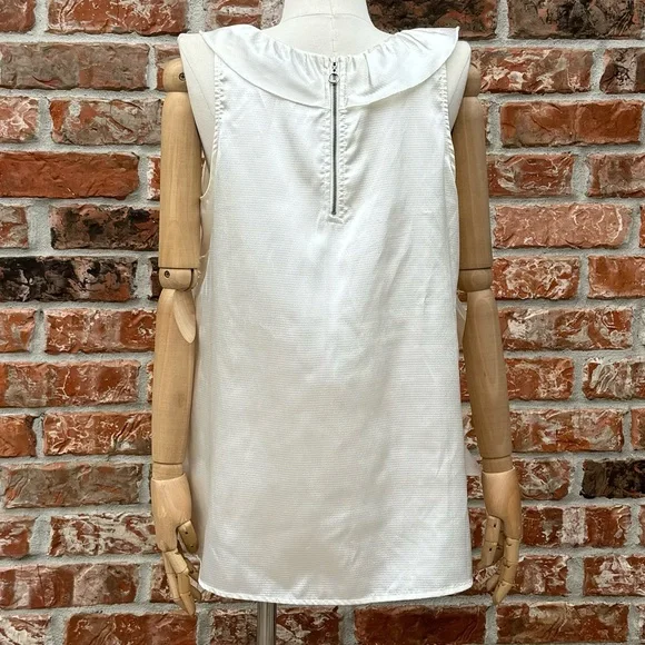 Romeo & Juliet Couture ruffled ivory satin blouse / L / Excellent condition - Picture 9 of 15